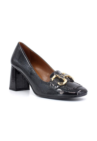 DIVINE FOLLIE Mocassino Tacco Donna Nero 237 - Sandrini Calzature e Abbigliamento