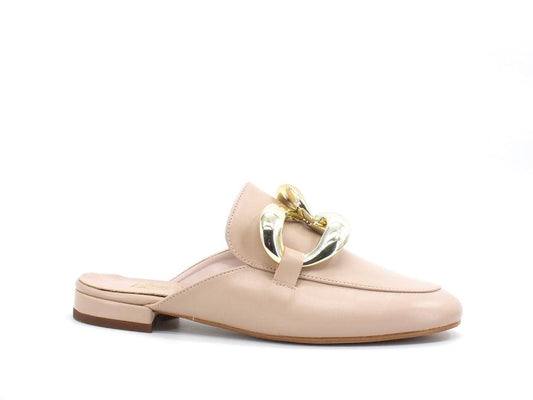 DIVINE FOLLIE Sabot Fibbia Laminato Cipria 190 - Sandrini Calzature e Abbigliamento