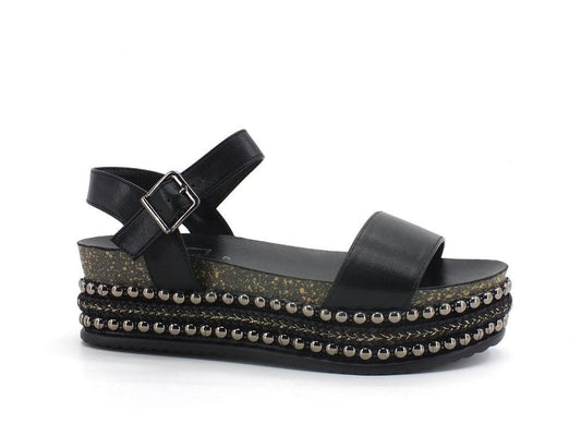 DIVINE FOLLIE Sandalo Platform Borchie - Sandrini Calzature e Abbigliamento
