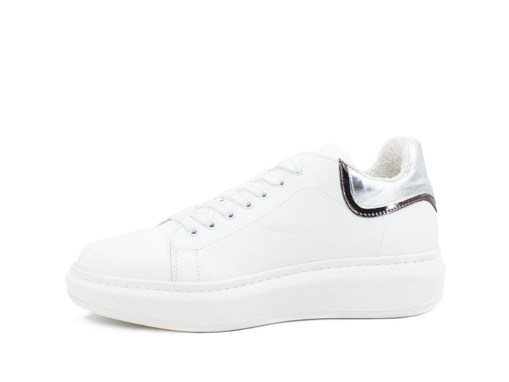 DIVINE FOLLIE Sneaker Platform Diamante Strass Bianco GIO6084E - Sandrini Calzature e Abbigliamento