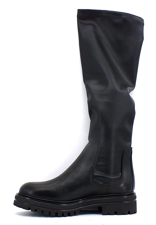 DIVINE FOLLIE Stivale Elastic Donna Nero 8719 - Sandrini Calzature e Abbigliamento