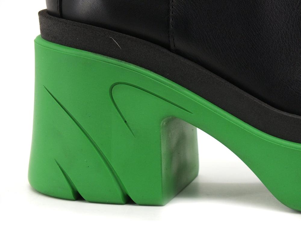 DIVINE FOLLIE Stivale Elastici Nero Verde FA-1000 - Sandrini Calzature e Abbigliamento