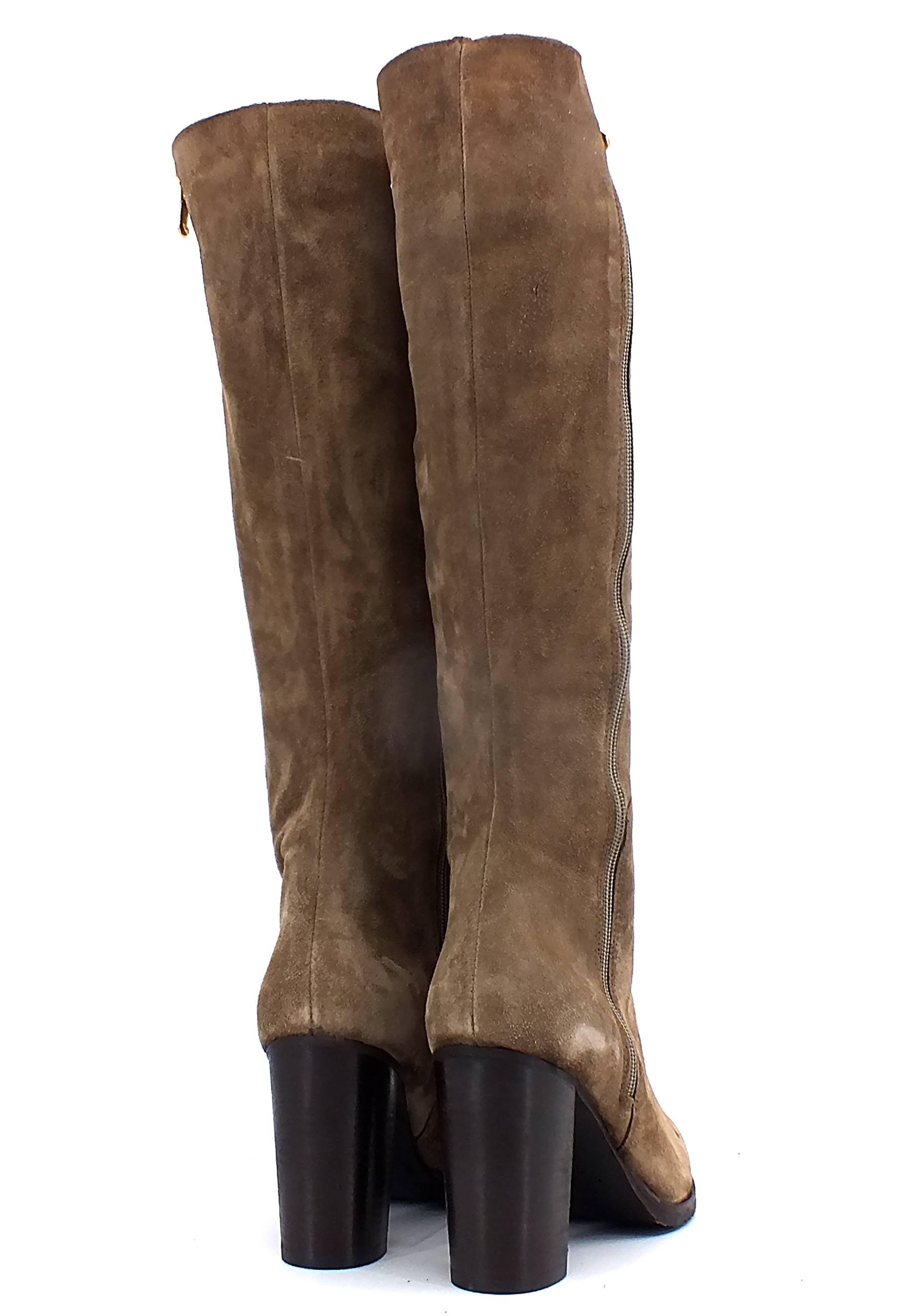 DIVINE FOLLIE Stivale Tacco Alto Donna Taupe Ebano GABRI82 - Sandrini Calzature e Abbigliamento