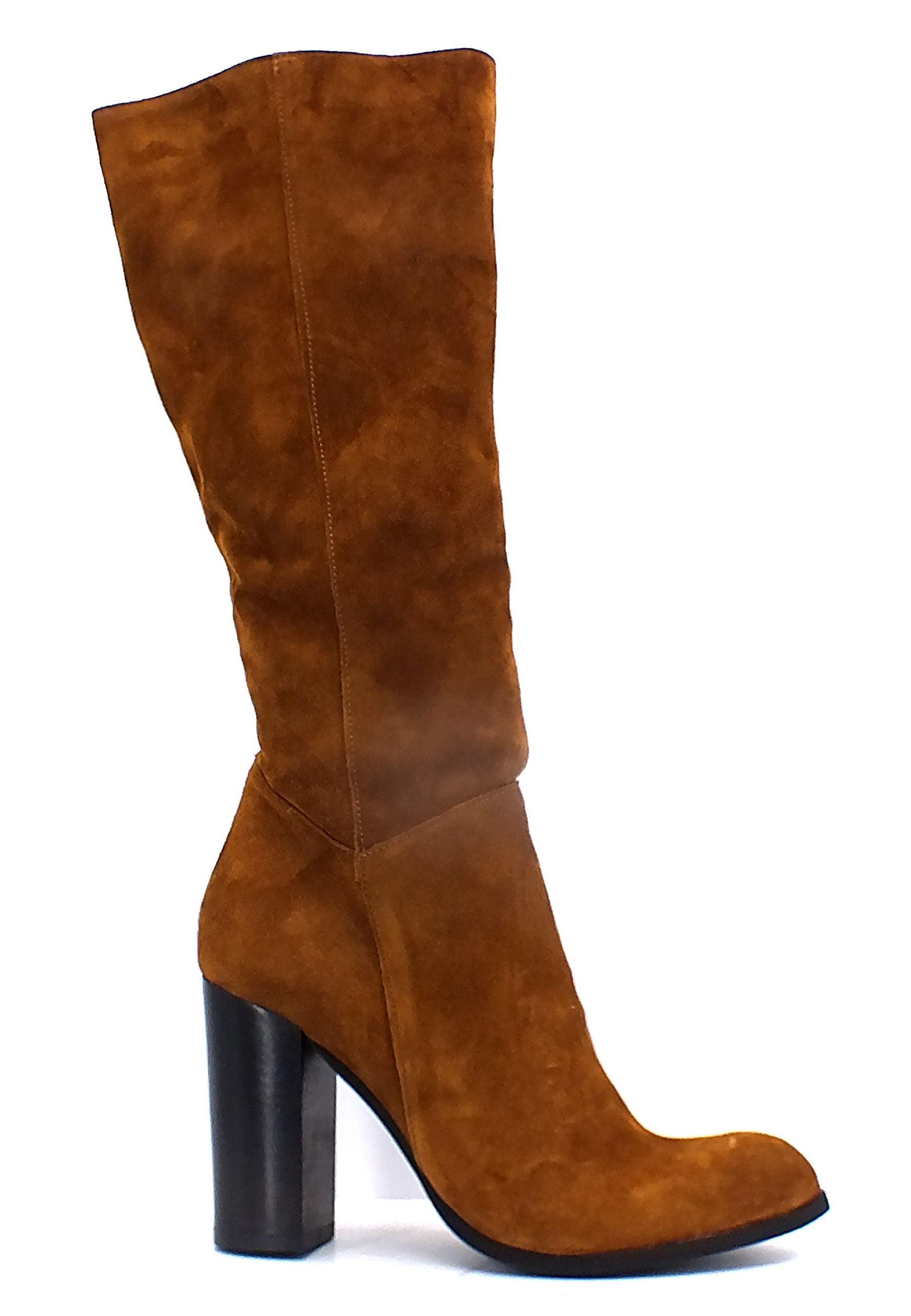 DIVINE FOLLIE Stivale Tacco Largo Donna Cuoio ST07 - Sandrini Calzature e Abbigliamento