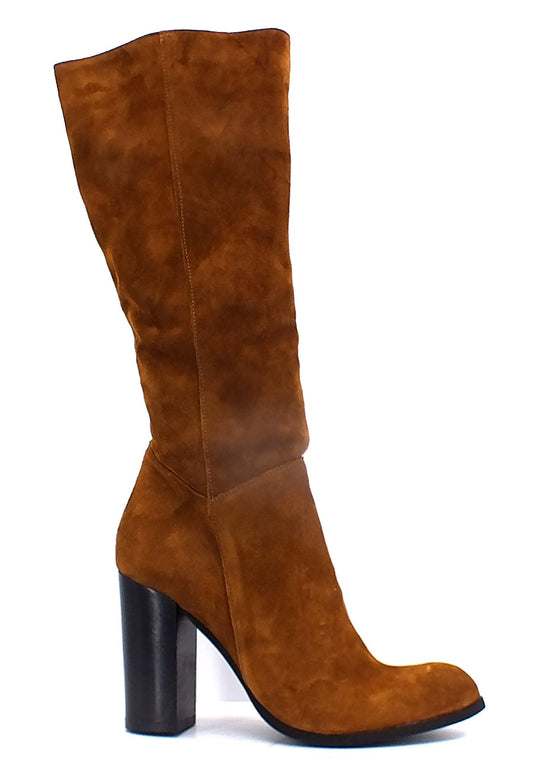 DIVINE FOLLIE Stivale Tacco Largo Donna Cuoio ST07 - Sandrini Calzature e Abbigliamento