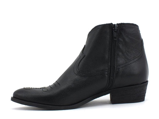 DIVINE FOLLIE Stivaletto Texano Nero 4313 - Sandrini Calzature e Abbigliamento