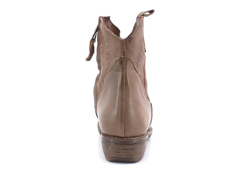 DIVINE FOLLIE Texano Bufalo Ricamo Taupe Beige TEX-RIC - Sandrini Calzature e Abbigliamento