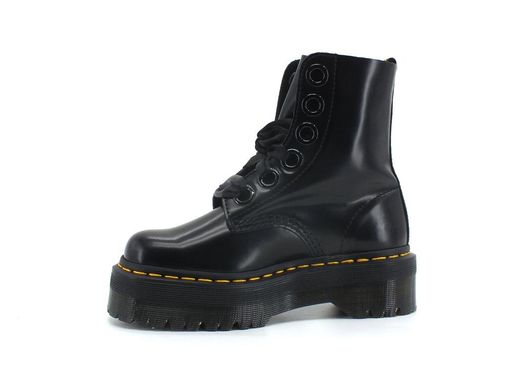 DR. MARTENS Anfibio Platform Buttero Black MOLLY-24861001 - Sandrini Calzature e Abbigliamento