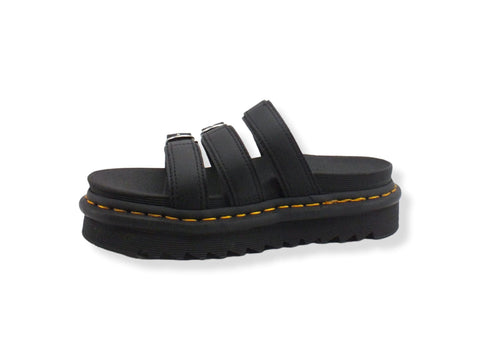 DR. MARTENS Blaire Slide 3 Fibbie Ciabatta Donna Black BLAIRE-254560001 - Sandrini Calzature e Abbigliamento