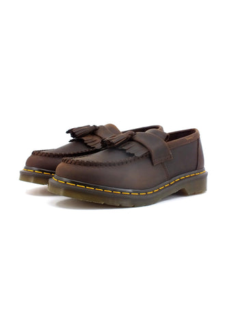 DR. MARTENS Crazy Horse Mocassino Uomo Dark Brown ADRIAN-30917201 - Sandrini Calzature e Abbigliamento