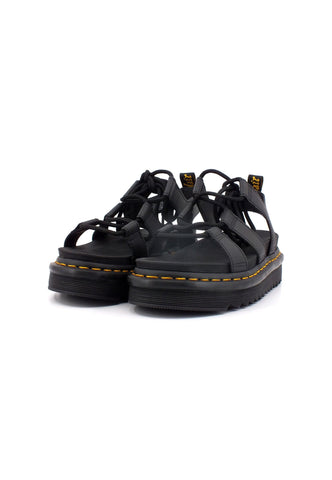 DR. MARTENS Hydro Sandalo Donna Black NARTILLA-24641001 - Sandrini Calzature e Abbigliamento