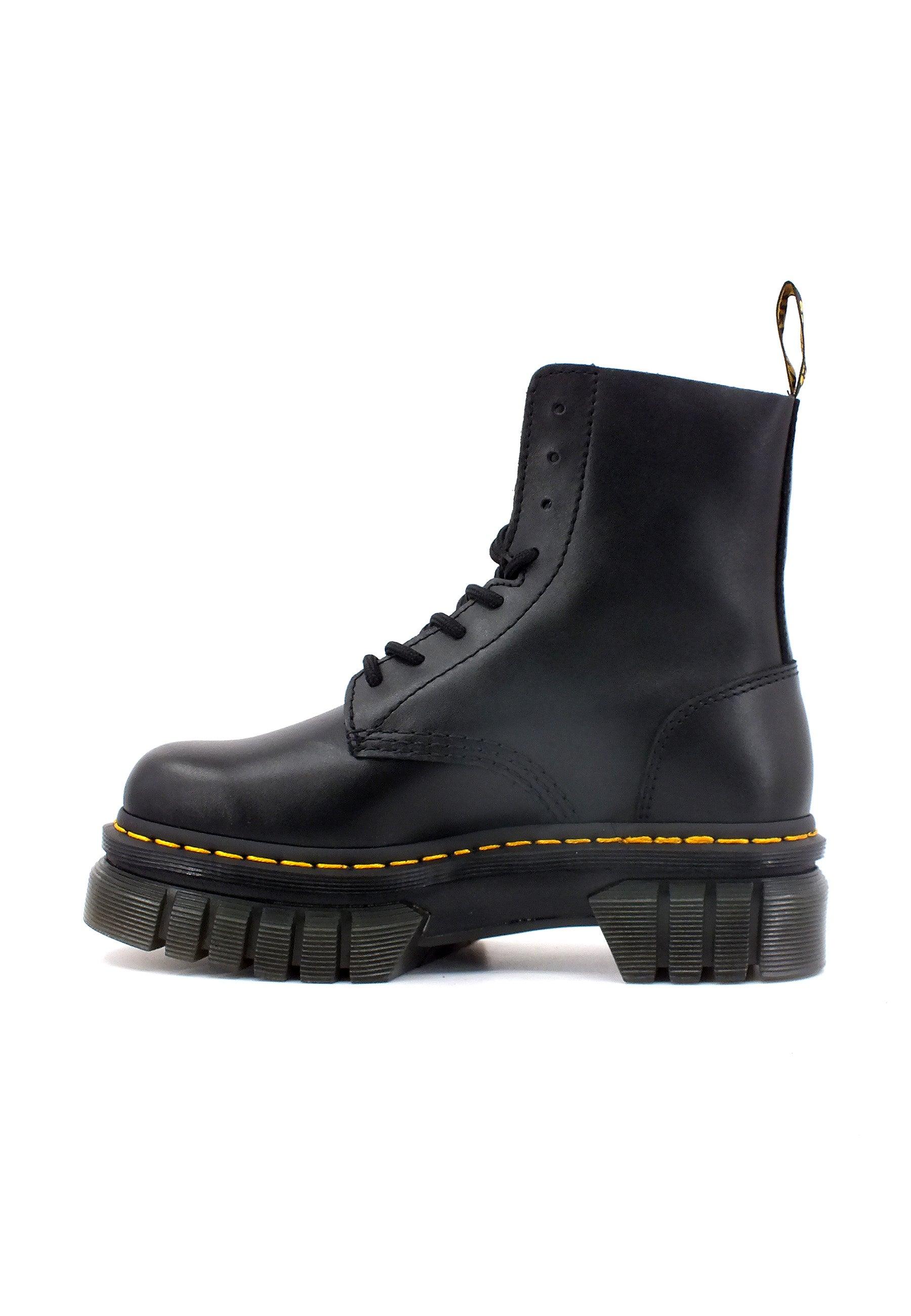 DR. MARTENS Nappa Lux Stivaletto Anfibio Donna Black AUDRICK-27149001 - Sandrini Calzature e Abbigliamento