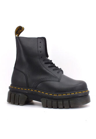 DR. MARTENS Nappa Lux Stivaletto Anfibio Donna Black AUDRICKEYEBOOT-27149001 - Sandrini Calzature e Abbigliamento