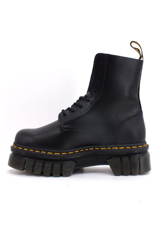 DR. MARTENS Nappa Lux Stivaletto Anfibio Donna Black AUDRICKEYEBOOT-27149001 - Sandrini Calzature e Abbigliamento