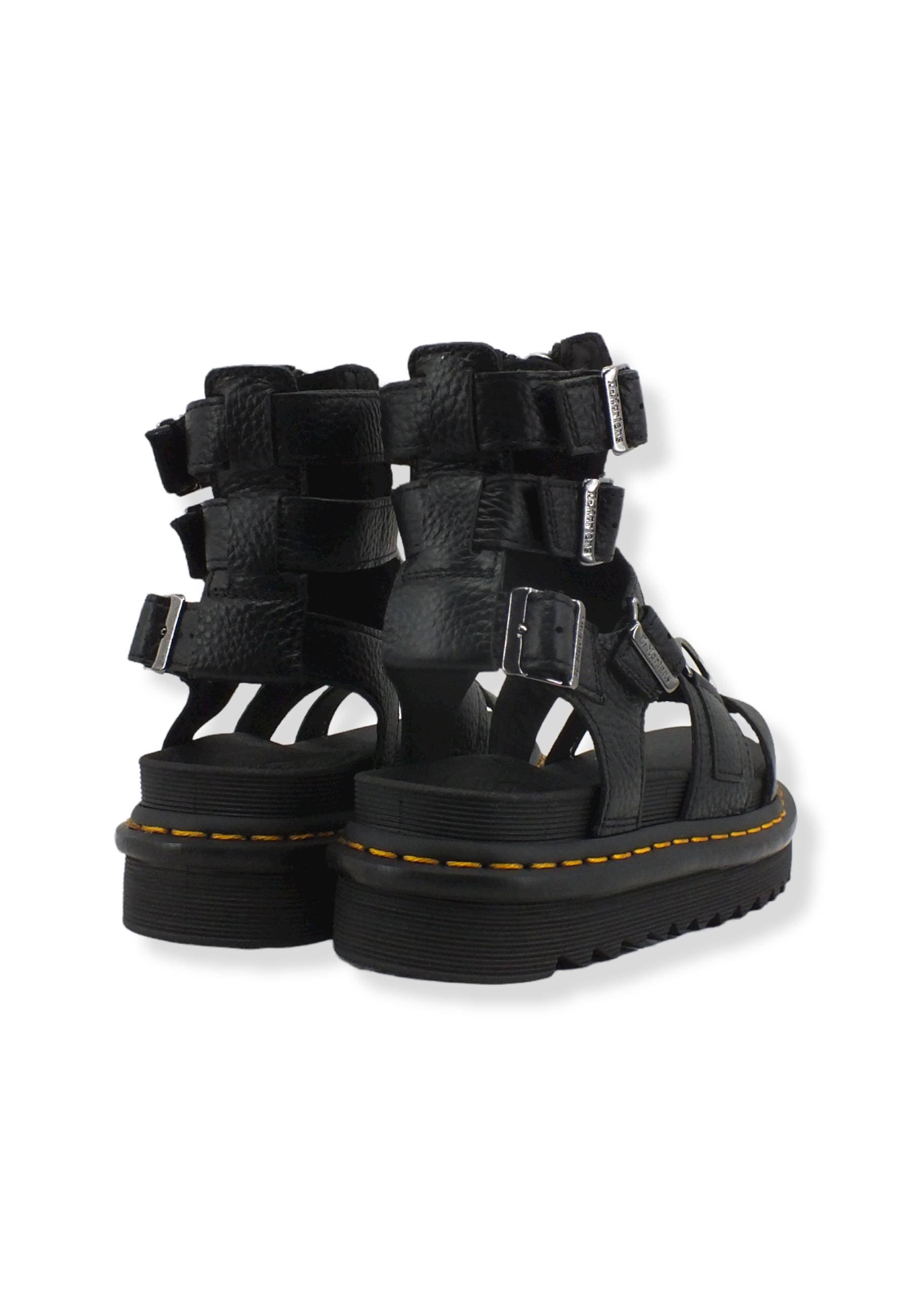 DR. MARTENS Olson Milled Nappa Sandalo Donna Black OLSON-26561001 - Sandrini Calzature e Abbigliamento