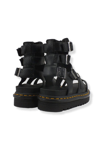 DR. MARTENS Olson Milled Nappa Sandalo Donna Black OLSON-26561001 - Sandrini Calzature e Abbigliamento