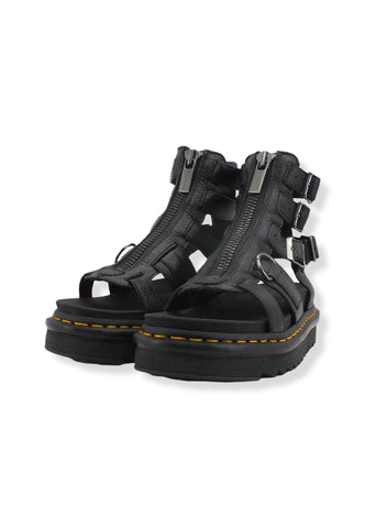 DR. MARTENS Olson Milled Nappa Sandalo Donna Black OLSON-26561001 - Sandrini Calzature e Abbigliamento