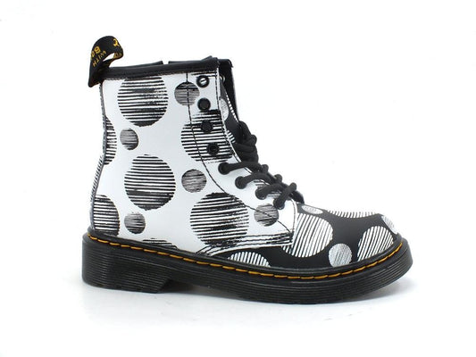 DR. MARTENS Polka Dot Kids Hydro Anfibio Pois Black White 1460J-27071009DR. MARTENS Polka Dot Kids Hydro Anfibio Pois Black White 1460J-27071009 - Sandrini Calzature e Abbigliamento