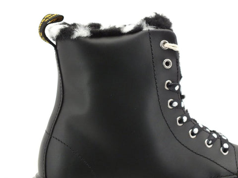 DR. MARTENS Serena Romario Anfibio Lacci Pelo Black 1460Y-26998001 - Sandrini Calzature e Abbigliamento