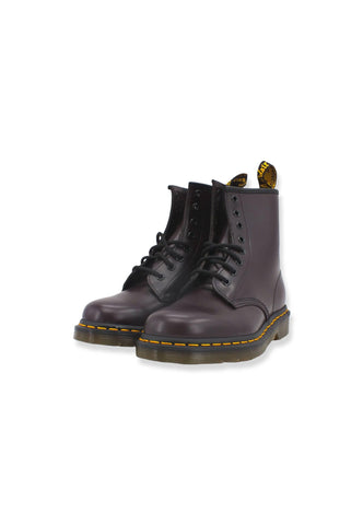 DR. MARTENS Stivaletto Anfibio Smooth 8 Fori Burgundy 1460-27277626 - Sandrini Calzature e Abbigliamento