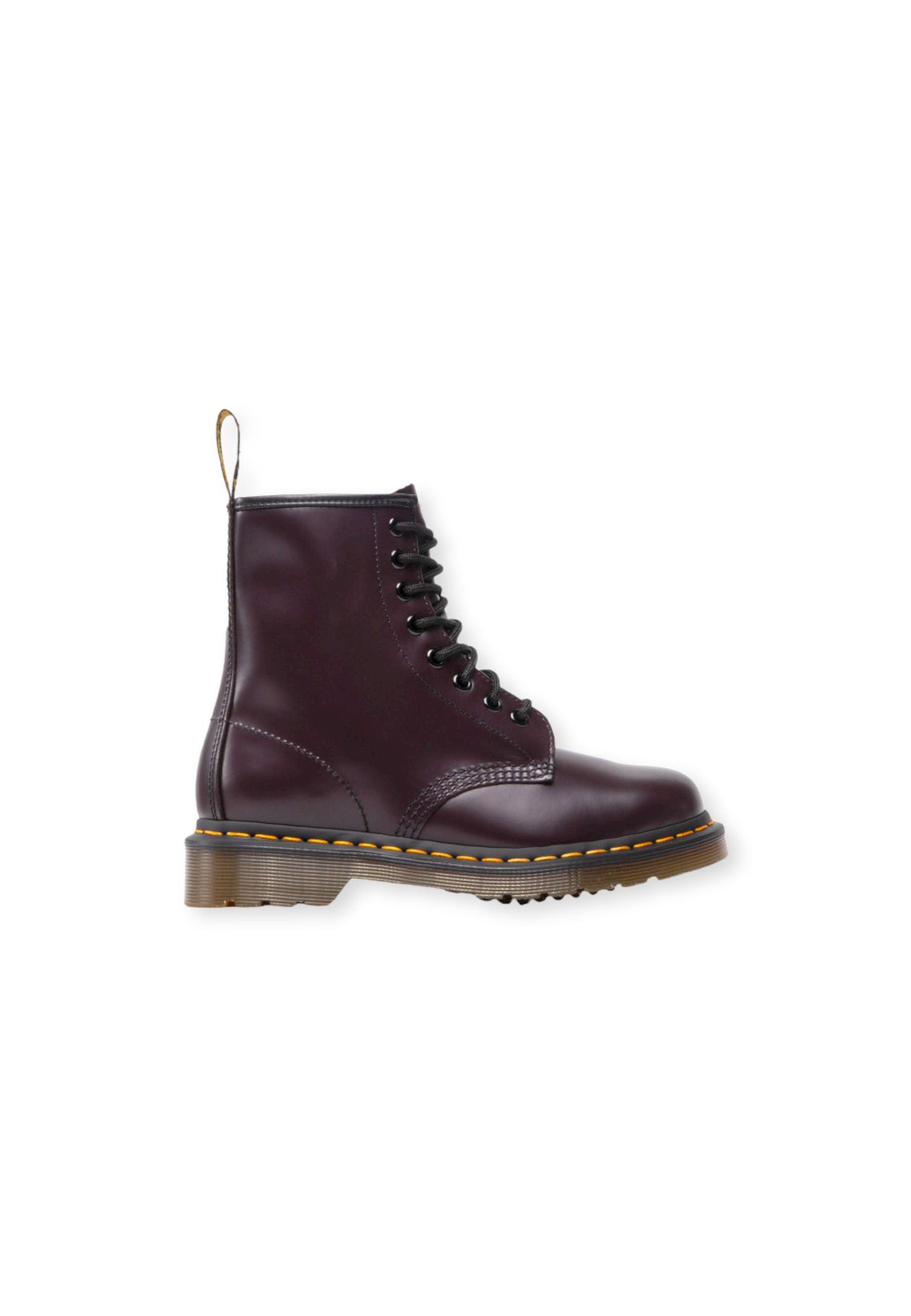 DR. MARTENS Stivaletto Anfibio Smooth 8 Fori Burgundy 1460-27277626 - Sandrini Calzature e Abbigliamento