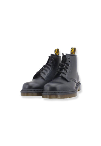 DR. MARTENS Stivaletto Anfibio Smooth Donna 6 Fori Black 101-24255001 - Sandrini Calzature e Abbigliamento