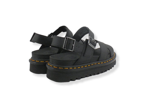 DR. MARTENS Voss II Hydro Leather Sandalo Donna Black VOSSII-26799001 - Sandrini Calzature e Abbigliamento