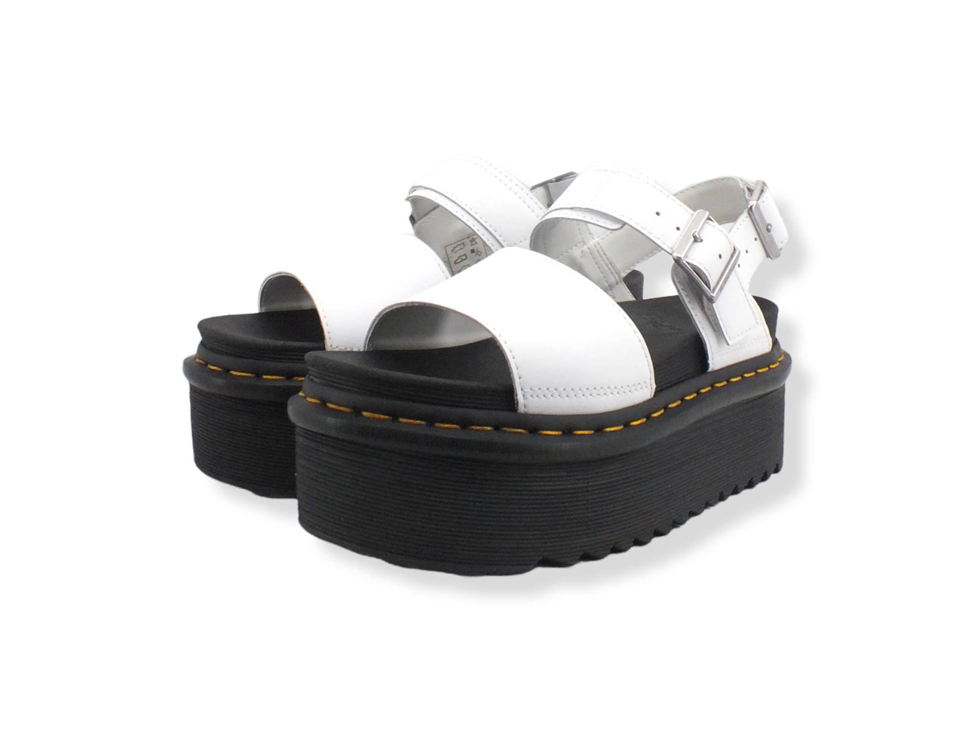 DR. MARTENS Voss Quad Sandalo Platform Donna White VOSSQUAD-26725100 - Sandrini Calzature e Abbigliamento