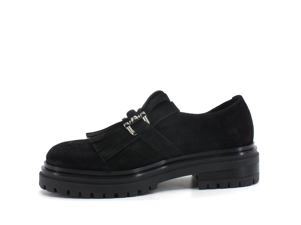 E'MIA Mocassino Frange Nero PETRA - Sandrini Calzature e Abbigliamento