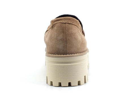 E'MIA Mocassino Suede Combact Birra Beige KLEA - Sandrini Calzature e Abbigliamento