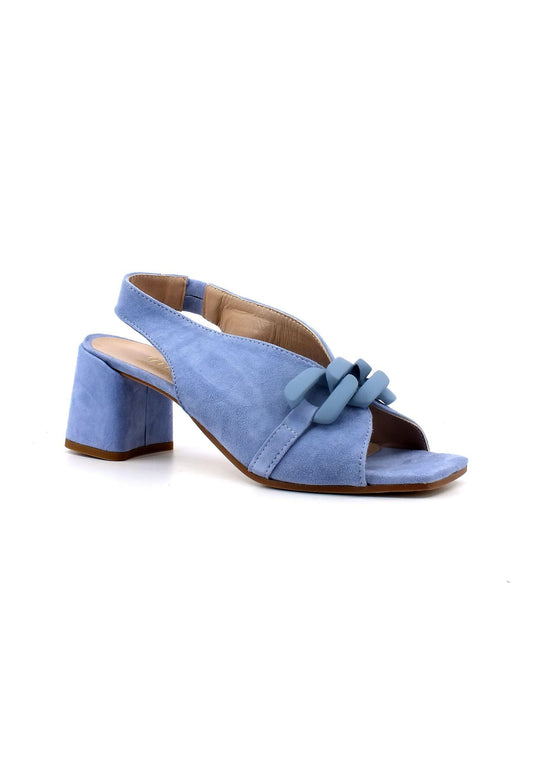E' MIA Sandalo Tacco Donna Azzurro Jeans PLATANO - Sandrini Calzature e Abbigliamento