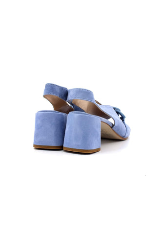 E' MIA Sandalo Tacco Donna Azzurro Jeans PLATANO - Sandrini Calzature e Abbigliamento