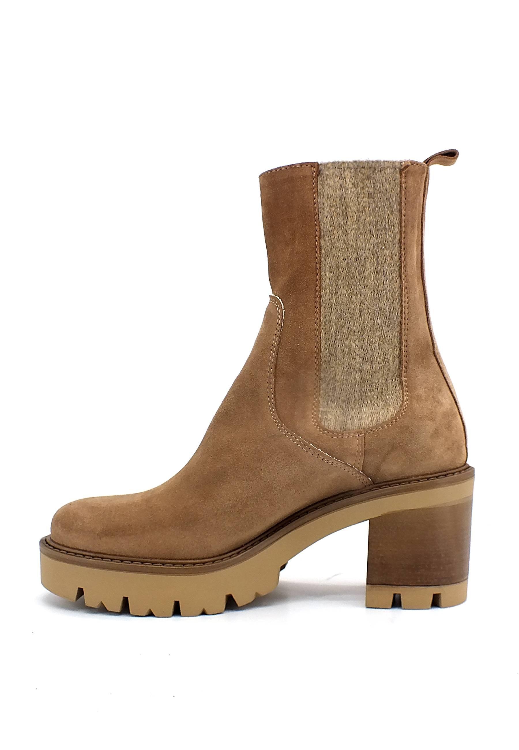 E' MIA Stivaletto Polacco Hi Tacco Donna Camel SALICE - Sandrini Calzature e Abbigliamento