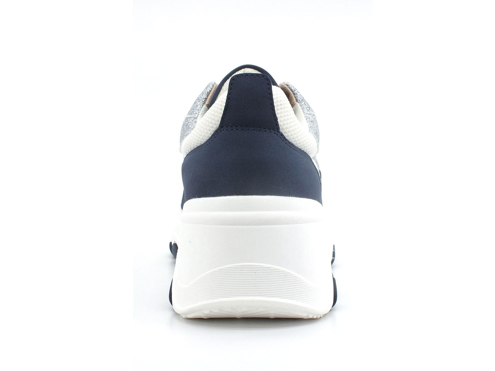 EMME MARELLA Lallo Sneaker Glitter Blu Notte 57610125200 - Sandrini Calzature e Abbigliamento