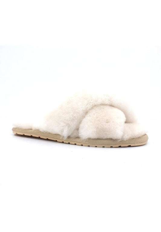 EMU Mayberry Ciabatta Pelo Donna Natural Bianco W11573 - Sandrini Calzature e Abbigliamento