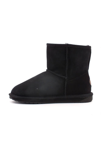EMU Stinger Mini Stivaletto Pelo Donna Black W10003 - Sandrini Calzature e Abbigliamento