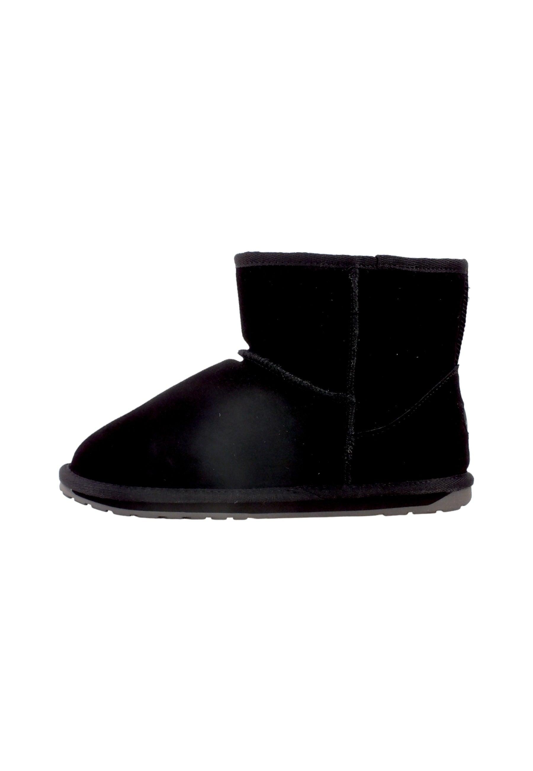 EMU Wallaby Mini Stivaletto Pelo Bimbo Black T10103 - Sandrini Calzature e Abbigliamento