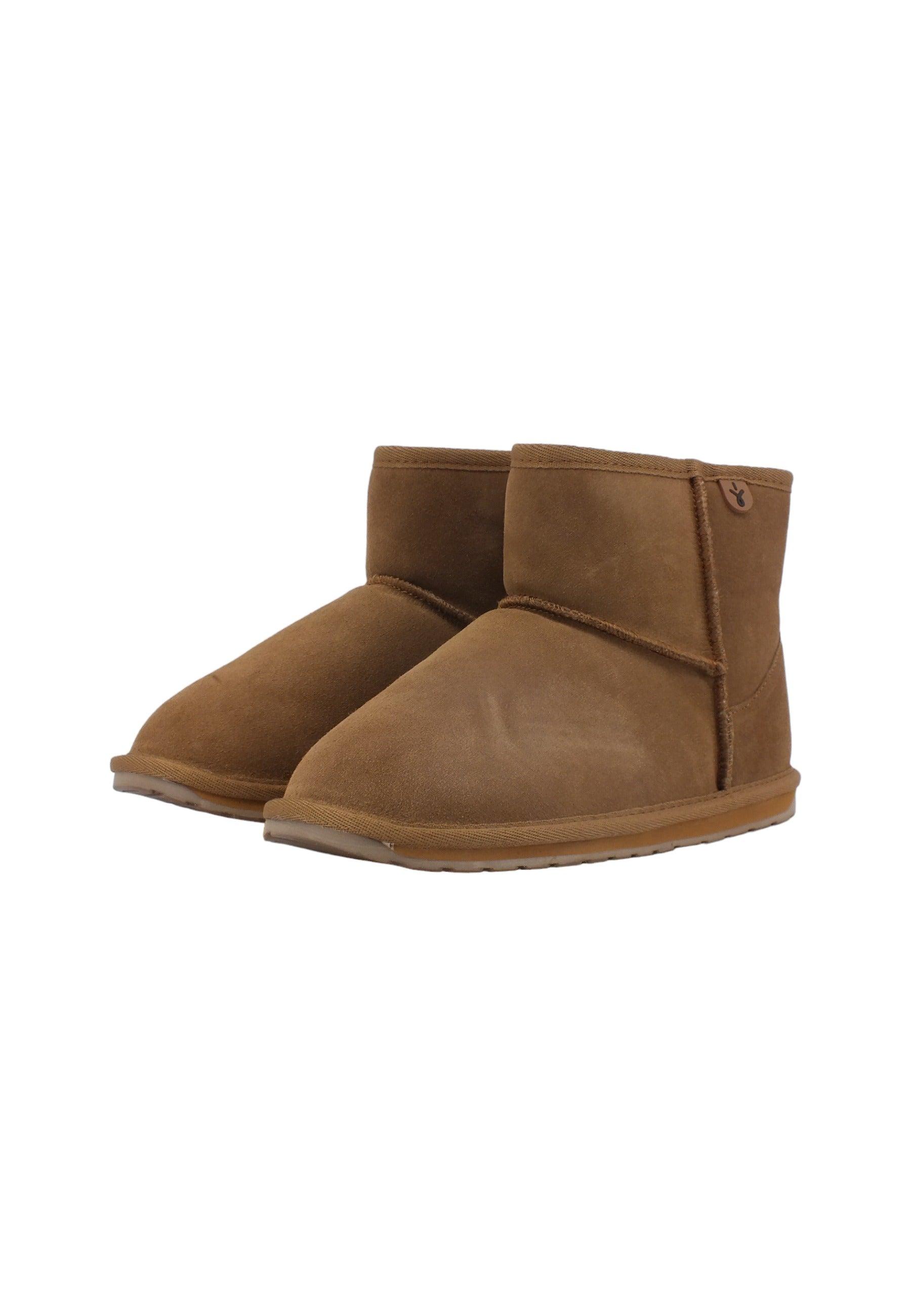 EMU Wallaby Mini Stivaletto Pelo Bimbo Chestnut T10103 - Sandrini Calzature e Abbigliamento