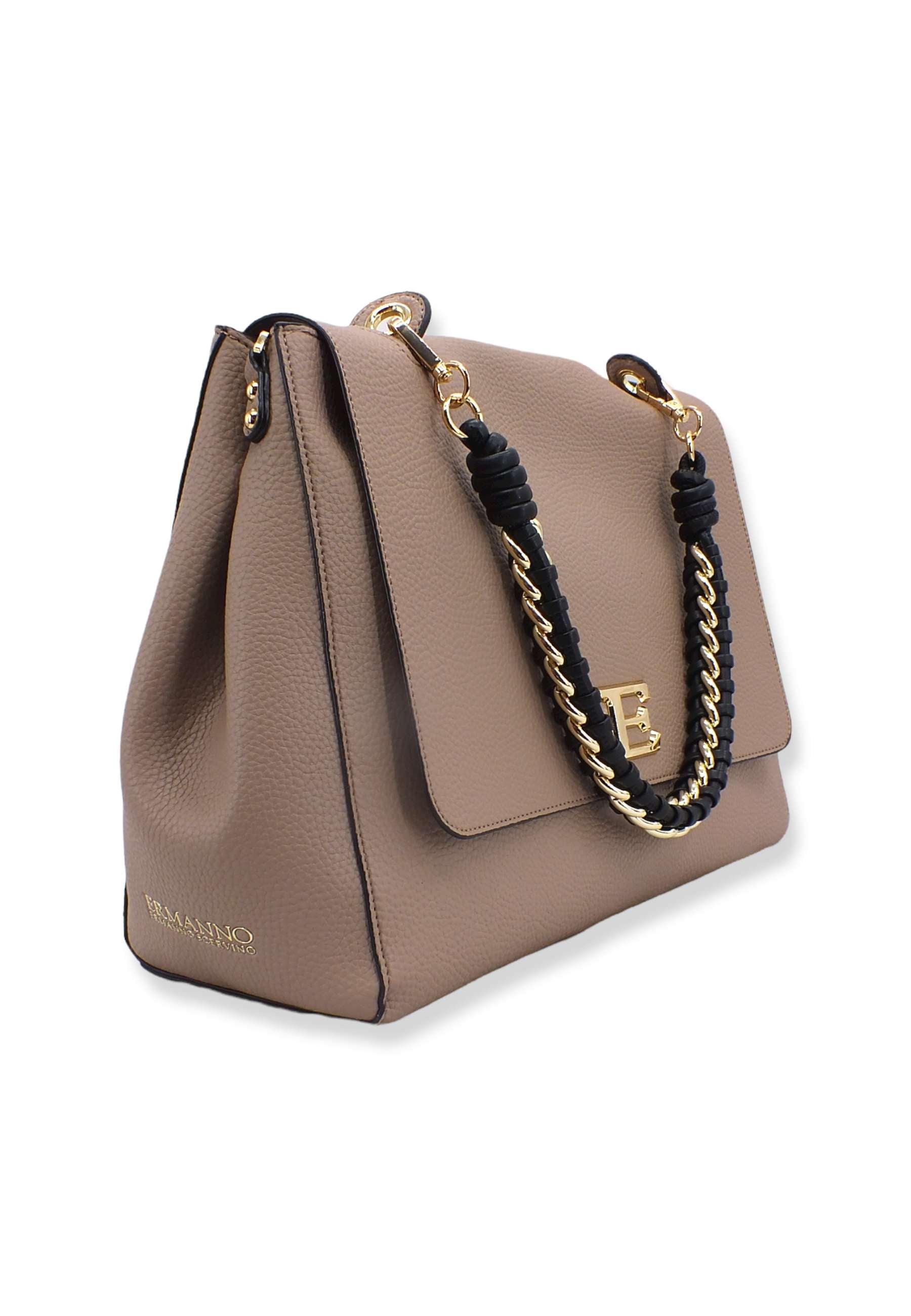 ERMANNO SCERVINO Eba Borsa Flap Beige Taupe 12401393 - Sandrini Calzature e Abbigliamento