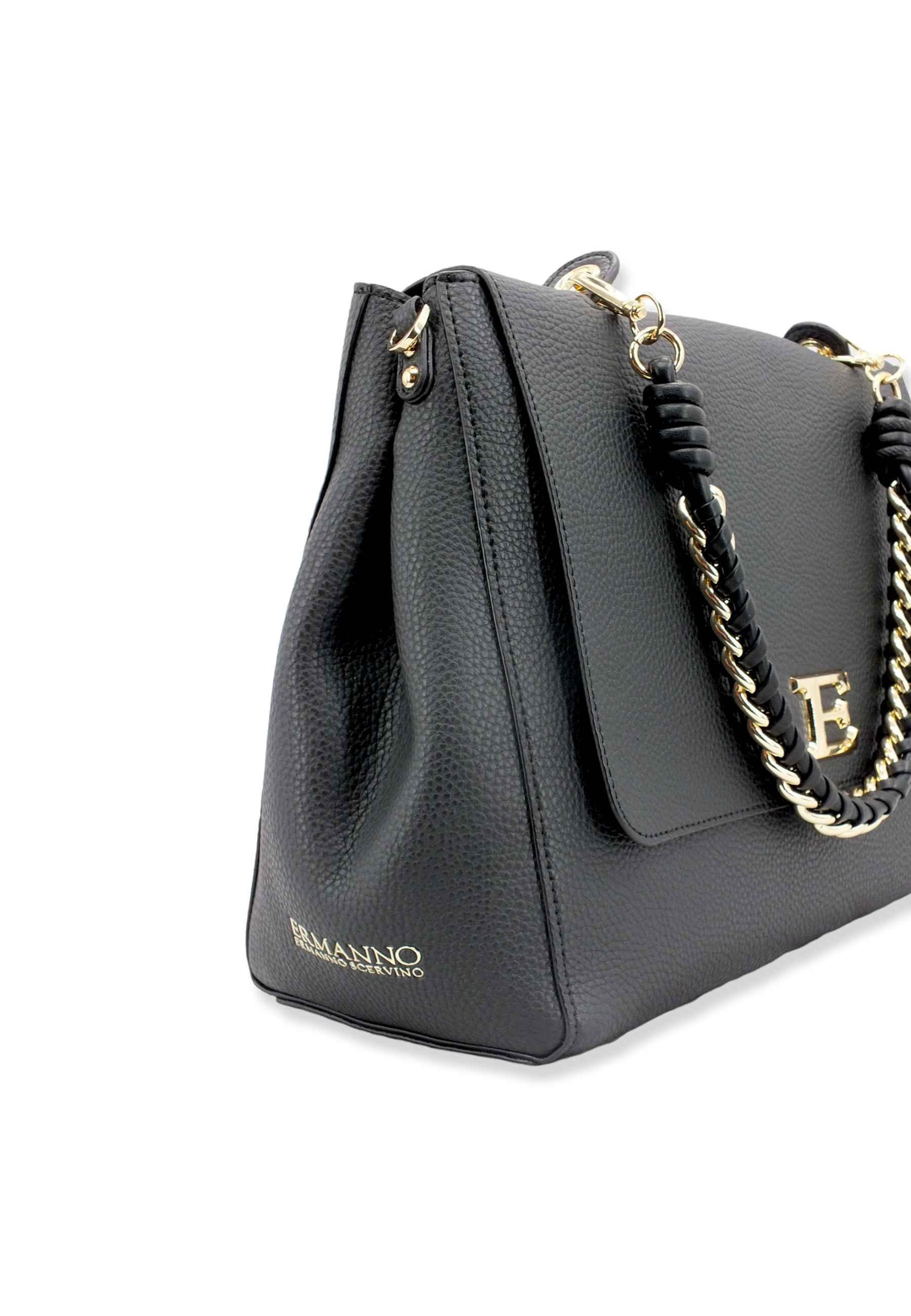 ERMANNO SCERVINO Eba Borsa Flap Black 12401393 - Sandrini Calzature e Abbigliamento