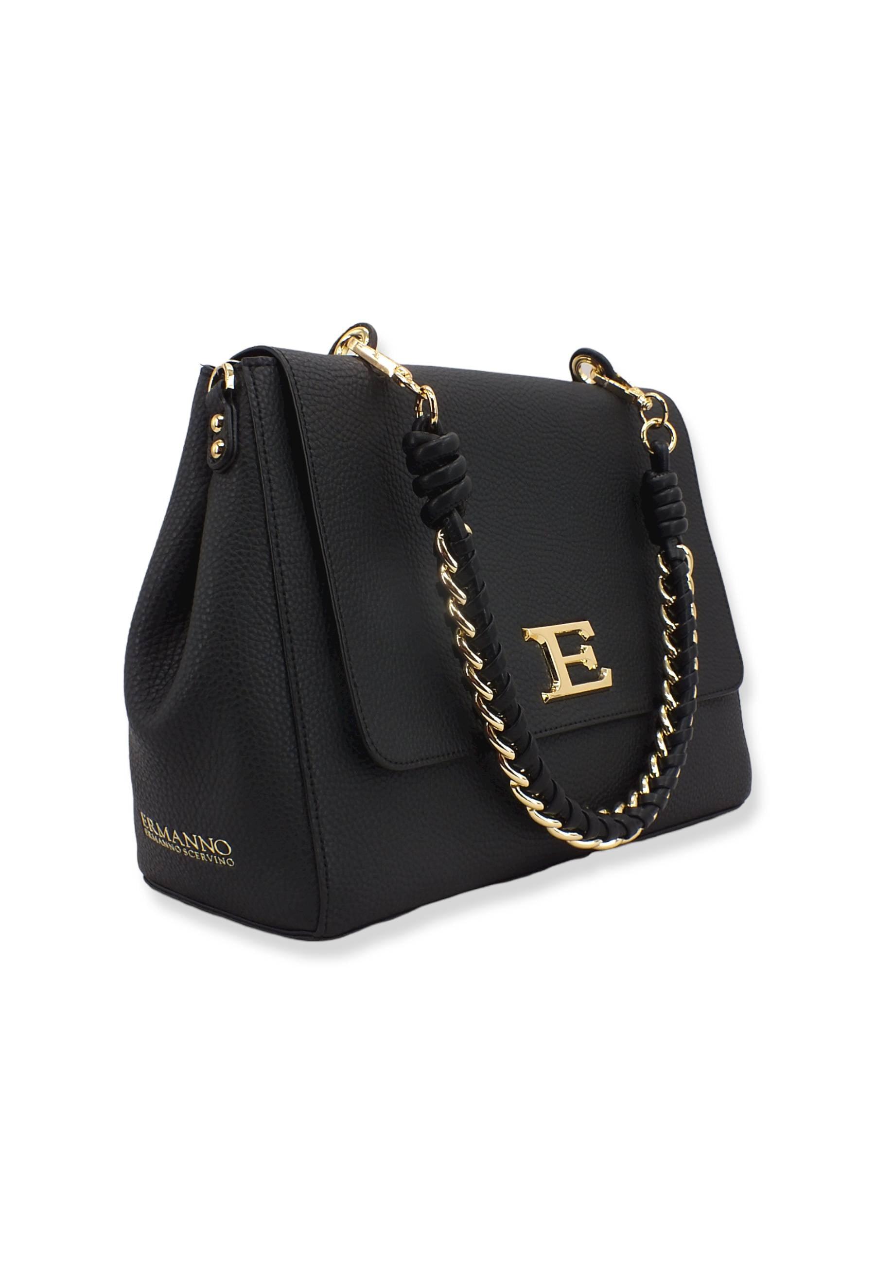 ERMANNO SCERVINO Eba Borsa Flap Black 12401394 - Sandrini Calzature e Abbigliamento