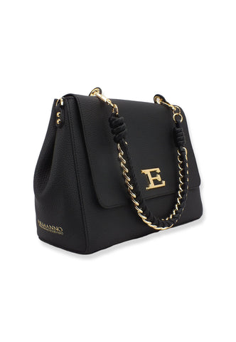 ERMANNO SCERVINO Eba Borsa Flap Black 12401394 - Sandrini Calzature e Abbigliamento