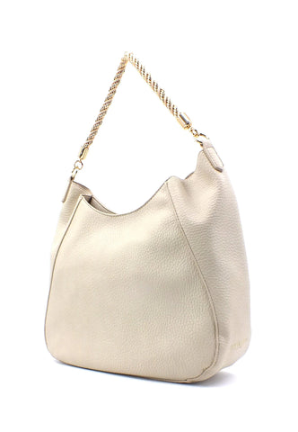 ERMANNO SCERVINO Eba Soft 23 Borsa Hobo Cream Beige 12401614 - Sandrini Calzature e Abbigliamento