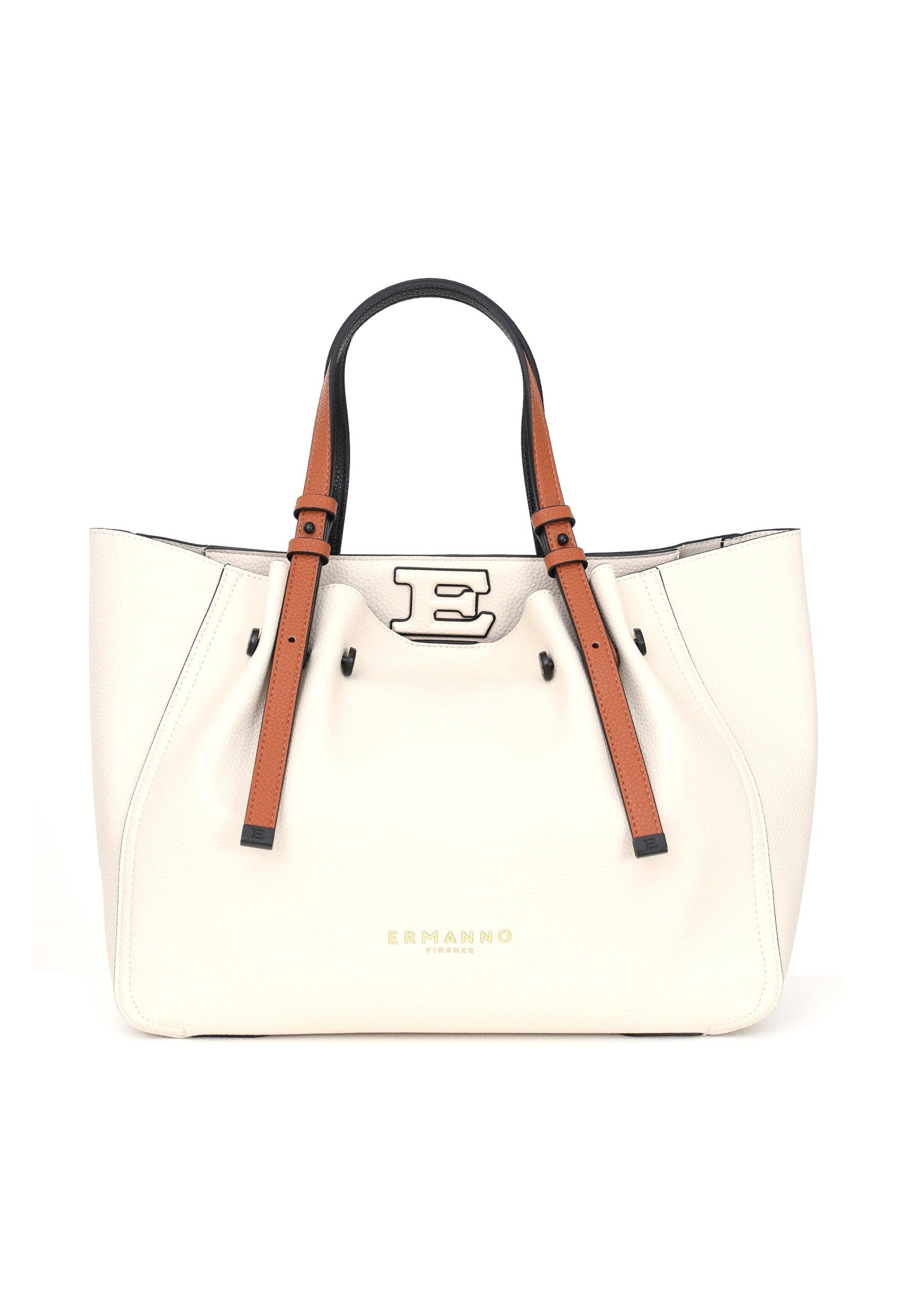 ERMANNO SCERVINO Giovanna Borsa Tote Ivory 12401482 - Sandrini Calzature e Abbigliamento