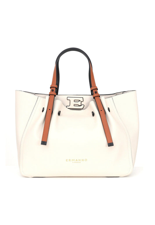 ERMANNO SCERVINO Giovanna Borsa Tote Ivory 12401482 - Sandrini Calzature e Abbigliamento
