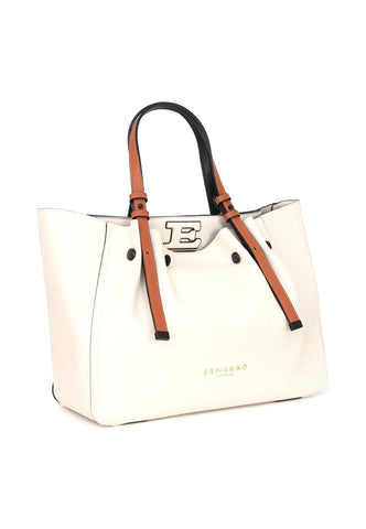ERMANNO SCERVINO Giovanna Borsa Tote Ivory 12401482 - Sandrini Calzature e Abbigliamento