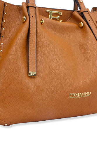 ERMANNO SCERVINO Giovanna Tote Borsa Marrone Tan 12401406 - Sandrini Calzature e Abbigliamento