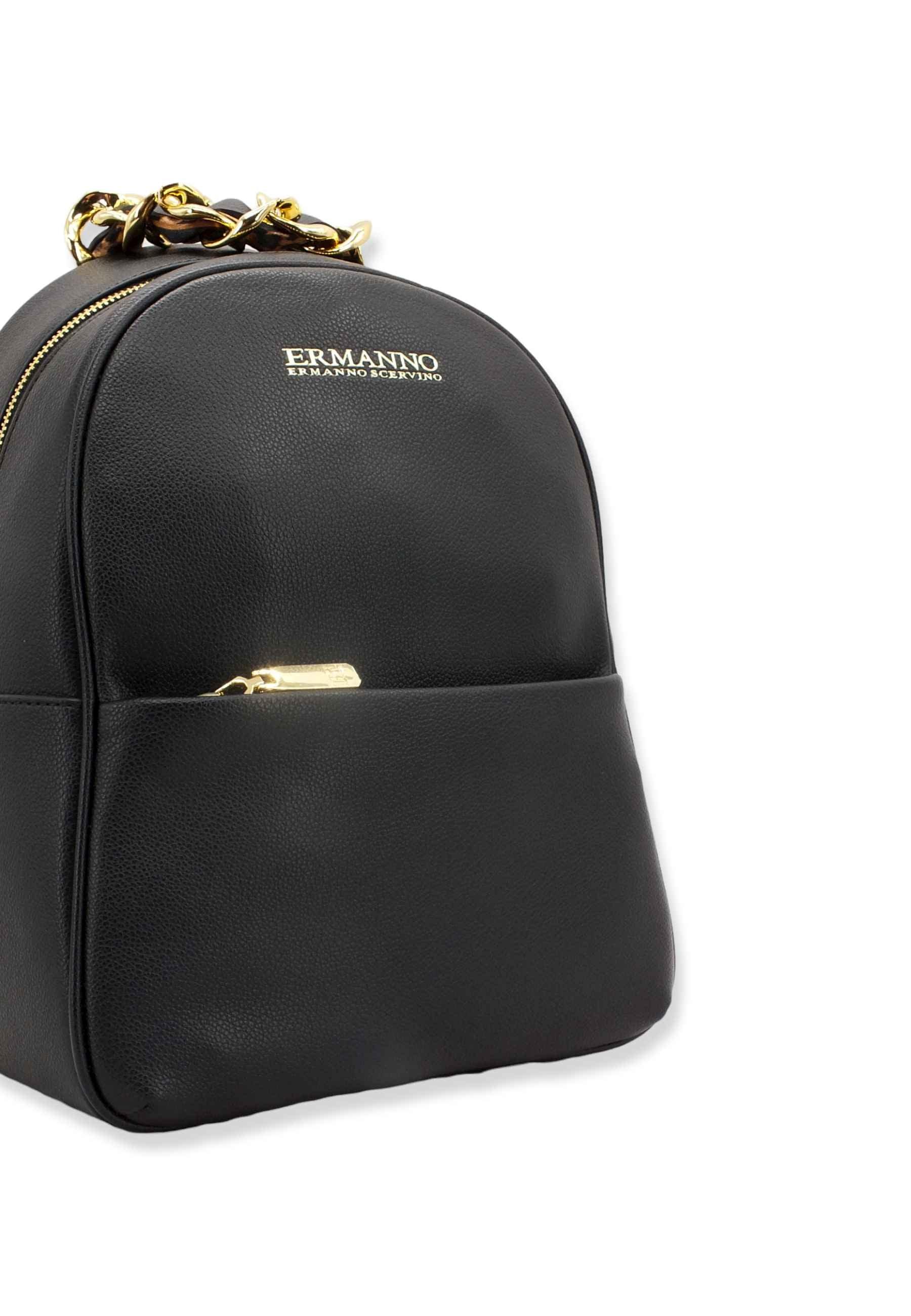 ERMANNO SCERVINO Mavis Backpack Zaino Donna Black 12401419 - Sandrini Calzature e Abbigliamento