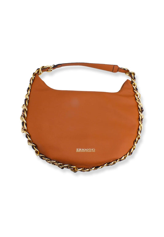 ERMANNO SCERVINO Mavis Hobo Borsa Marrone Tan 12401416 - Sandrini Calzature e Abbigliamento