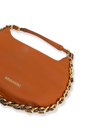 ERMANNO SCERVINO Mavis Hobo Borsa Marrone Tan 12401416 - Sandrini Calzature e Abbigliamento
